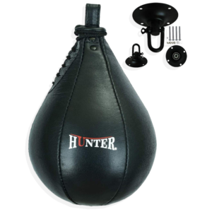 HUNTER Speed Ball Boxing Cow Hide Leather MMA Speed Bag Muay Thai